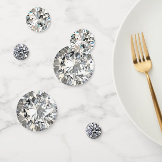Confettis Avril Table Diamant en Pierre de naissance (Groupe)
