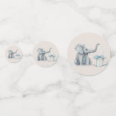 Confettis Baby Boy Elephant et Ballons Douche (Devant)