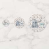 Confettis Baby Boy Elephant et Ballons Douche (Derrière)