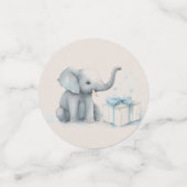 Confettis Baby Boy Elephant et Ballons Douche (Petit recto)