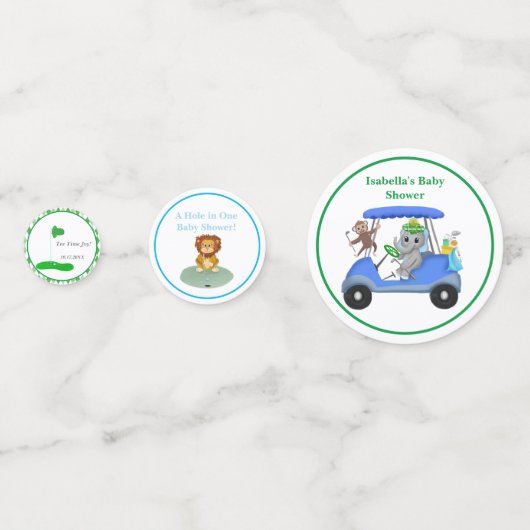 Confettis Baby Boy Elephant & Monkey Douche (Derrière)