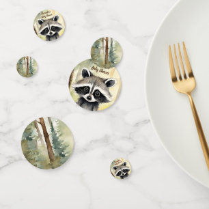 Confettis Baby Raccoon Baby shower neutre pour les femmes