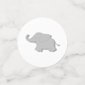 Confettis Baby shower à points Polka de la Monnaie Eléphante (Petit recto)