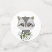 Confettis Baby shower animal forestier (Petit recto)