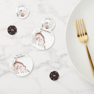 Confettis Baby shower Animaux des bois