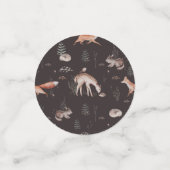 Confettis Baby shower Animaux des bois (Petit recto)