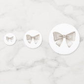 Confettis Baby shower Beige Hot Air Balloon (Derrière)