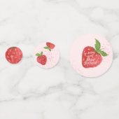 Confettis Baby shower Berry Sweet Strawberry (Derrière)