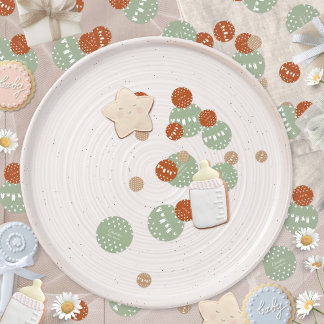 Confettis Baby-Shower Bohème Minimaliste Linge de Maison
