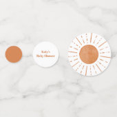 Confettis Baby shower Boho Sun (Devant)