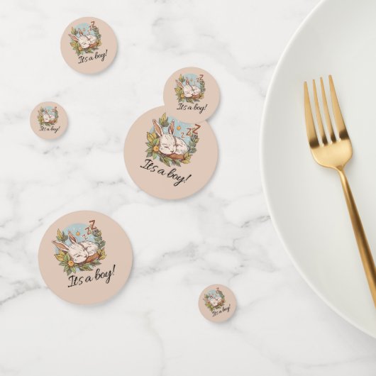 Confettis Baby shower Bunny (Groupe)
