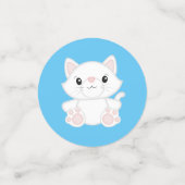 Confettis Baby shower chat Kitty Blue (Petit recto)