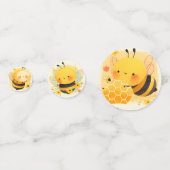 Confettis Baby shower d'abeilles miel (Devant)