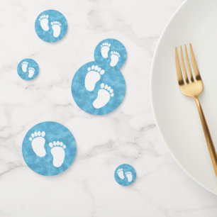Confettis Baby shower d'aquarelle bleu - Impression