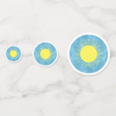 Confettis Baby shower d'aquarelle Sunshine Arrière - plan pe (Devant)