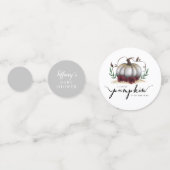 Confettis Baby shower d'automne des petits Citrouilles Neutr (Derrière)