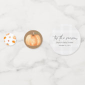 Confettis Baby shower d'automne, Petit Citrouille, Neutre se (Devant)