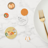 Confettis Baby shower d'automne, Petit Citrouille, Neutre se (Groupe)