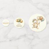 Confettis Baby shower d'aventures aux ours flottants (Devant)