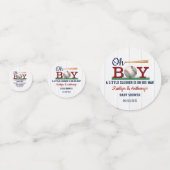 Confettis Baby shower de baseball Boys (Devant)