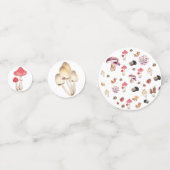 Confettis baby shower de champignons forêt (Derrière)