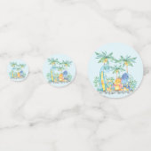 Confettis Baby shower de dinosaures (Derrière)