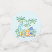 Confettis Baby shower de dinosaures (Petit recto)