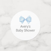 Confettis Baby shower de la ceinture bleue (Petit recto)