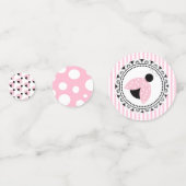 Confettis Baby shower de la fille de Ladybug rose (Devant)