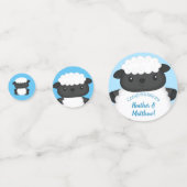 Confettis Baby shower de mouton ferme Blue Boy (Devant)