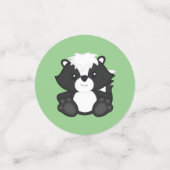 Confettis Baby shower de peau Animaux boisés (Petit recto)