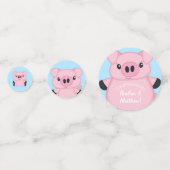 Confettis Baby shower de porc (Derrière)