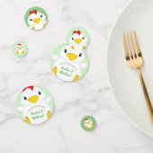 Confettis Baby shower de poulet vert (Groupe)