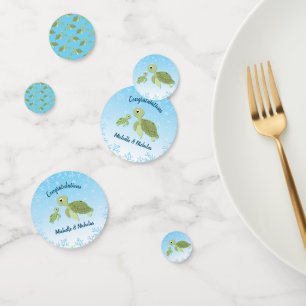 Confettis Baby shower de tortue de mer Co-Ed Genre Neutre