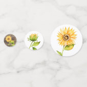 Confettis Baby shower de tournesol doux (Devant)