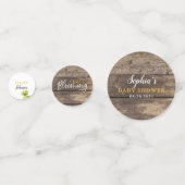 Confettis Baby shower de tournesol doux (Derrière)