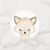 Confettis Baby shower de verdure des animaux forestiers (Petit recto)