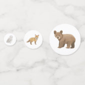 Confettis Baby shower des animaux forestiers (Devant)