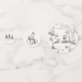 Confettis Baby shower d'hiver Whimsical (Derrière)