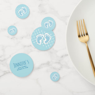 Confettis Baby shower d'illustration mignonne Blue Baby Boy'