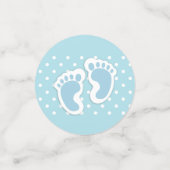 Confettis Baby shower d'illustration mignonne Blue Baby Boy' (Petit recto)