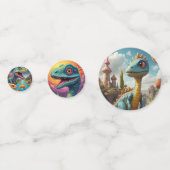 Confettis Baby shower Dino-Mite (Devant)