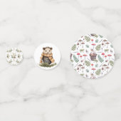 Confettis Baby shower d'ours forestier d'automne (Devant)