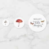Confettis Baby shower du champignon Boho (Derrière)