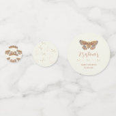 Confettis Baby shower fille Baisers papillon (Derrière)