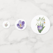 Confettis Baby shower fleur sauvage (Devant)