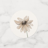 Confettis Baby shower Fleur sauvage Boho Fall (Petit recto)