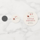 Confettis Baby shower Fleur sauvage Little LadyBug (Devant)