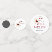 Confettis Baby shower Fleur sauvage Little LadyBug (Devant)