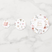 Confettis Baby shower Floral fleur sauvage Boho (Devant)